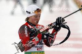 20.12.2008, Hochfilzen, Austria (AUT): Megan Tandy (CAN) - IBU world cup biathlon, sprint women, Hochfilzen (AUT). www.nordicfocus.com. © Felgenhauer/NordicFocus. Every downloaded picture is fee-liable.
