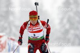 20.12.2008, Hochfilzen, Austria (AUT): Kari Henneseid Eie (NOR)  - IBU world cup biathlon, sprint women, Hochfilzen (AUT). www.nordicfocus.com. © Felgenhauer/NordicFocus. Every downloaded picture is fee-liable.
