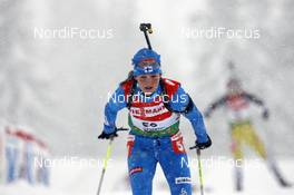 20.12.2008, Hochfilzen, Austria (AUT): Teija Kuntola (FIN), Alpina, One Way  - IBU world cup biathlon, sprint women, Hochfilzen (AUT). www.nordicfocus.com. © Felgenhauer/NordicFocus. Every downloaded picture is fee-liable.