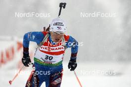 20.12.2008, Hochfilzen, Austria (AUT): Sylvie Becaert (FRA), Fischer, Rottefella, Odlo  - IBU world cup biathlon, sprint women, Hochfilzen (AUT). www.nordicfocus.com. © Felgenhauer/NordicFocus. Every downloaded picture is fee-liable.