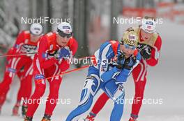 01.01.08, Nove Mesto, Czech Republic (CZE): group, l-r Tor Arne Hetland (NOR), Girogio di Centa (ITA), Simen Oestensen (NOR)  - FIS world cup cross-country, tour de ski, 15 km men handicap start, Nove Mesto (CZE). www.nordicfocus.com. c Hemmersbach/NordicFocus. Every downloaded picture is fee-liable.