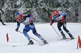 01.01.08, Nove Mesto, Czech Republic (CZE): group, l-r Evgenji Dementiev (RUS), Nikolay Chebotko (KAZ)  - FIS world cup cross-country, tour de ski, 15 km men handicap start, Nove Mesto (CZE). www.nordicfocus.com. c Hemmersbach/NordicFocus. Every downloaded picture is fee-liable.