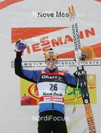 01.01.08, Nove Mesto, Czech Republic (CZE): Pietro Piller Cottrer (ITA), Tour de Ski "Skier of the day" - FIS world cup cross-country, tour de ski, 15 km men handicap start, Nove Mesto (CZE). www.nordicfocus.com. c Hemmersbach/NordicFocus. Every downloaded picture is fee-liable.