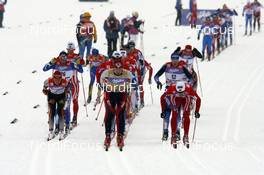 05.01.08, Val di Fiemme, Italy (ITA): Lukas Bauer (CZE) leading the top group - FIS world cup cross-country, tour de ski, mass men, Val di Fiemme (ITA). www.nordicfocus.com. c Felgenhauer/NordicFocus. Every downloaded picture is fee-liable.