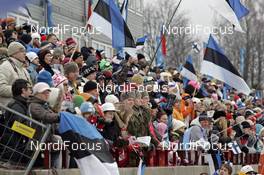 09.02.2008, Otepaeae, Estland (EST): Estonian fans - FIS world cup cross-country, 15km men, Otepaeae (EST). www.nordicfocus.com. c Felgenhauer/NordicFocus. Every downloaded picture is fee-liable.