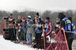 16.02.2008, Liberec, Czech Republic (CZE): photographers at Jested - FIS world cup cross-country, 15km men, Liberec (CZE). www.nordicfocus.com. c Felgenhauer/NordicFocus. Every downloaded picture is fee-liable.
