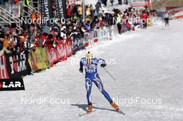 16.02.2008, Liberec, Czech Republic (CZE): Pietro Piller Cottrer (ITA) finishing after 15k  - FIS world cup cross-country, 15km men, Liberec (CZE). www.nordicfocus.com. c Felgenhauer/NordicFocus. Every downloaded picture is fee-liable.