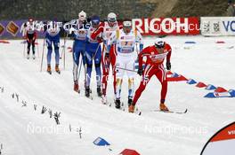 17.02.2008, Liberec, Czech Republic (CZE):Eldar Roenning (NOR) leading  - FIS world cup cross-country,team sprint, Liberec (CZE). www.nordicfocus.com. c Felgenhauer/NordicFocus. Every downloaded picture is fee-liable.
