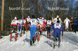 23.02.2008, Falun, Sweden (SWE): the field climbs - FIS world cup cross-country, pursuit men, Falun (SWE). www.nordicfocus.com. c Manzoni/NordicFocus. Every downloaded picture is fee-liable.