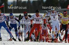 23.02.2008, Falun, Sweden (SWE): Sergei Dolidovich (BLR) leads a group - FIS world cup cross-country, pursuit men, Falun (SWE). www.nordicfocus.com. c Manzoni/NordicFocus. Every downloaded picture is fee-liable.