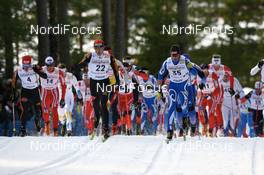 23.02.2008, Falun, Sweden (SWE): l-r: Rene Sommerfeldt (GER), Jens Filbrich (GER), Roland Clara (ITA) - FIS world cup cross-country, pursuit men, Falun (SWE). www.nordicfocus.com. c Manzoni/NordicFocus. Every downloaded picture is fee-liable.