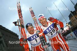27.02.2008, Stockholm, Sweden (SWE): l-r: Boerre Naess (NOR), Jens Arne Svartedal (NOR) - FIS world cup cross-country, individual sprint, Stockholm (SWE). www.nordicfocus.com. c Manzoni/NordicFocus. Every downloaded picture is fee-liable.