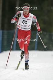 02.03.2008, Lahti, Finland (FIN): Dario Cologna (SUI) - FIS world cup cross-country, 15km men, Lahti (FIN). www.nordicfocus.com. c Furtner/NordicFocus. Every downloaded picture is fee-liable.