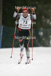 02.03.2008, Lahti, Finland (FIN): Tobias Angerer (GER) - FIS world cup cross-country, 15km men, Lahti (FIN). www.nordicfocus.com. c Furtner/NordicFocus. Every downloaded picture is fee-liable.