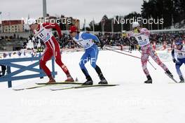 01.03.2008, Lahti, Finland (FIN): l-r: Hans Petter Lykkja (FIN), Andrew Newell (USA), Yuichi Onda (JPN), - FIS world cup cross-country, individual sprint, Lahti (FIN). www.nordicfocus.com. c Furtner/NordicFocus. Every downloaded picture is fee-liable.