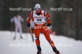 22.11.2008, Gaellivare, $weden (SWE): Fredrik Karlsson (SWE), Atomic, Salomon, Exel  - FIS world cup cross-country, 15km men, Gaellivare (SWE). www.nordicfocus.com. © Manzoni/NordicFocus. Every downloaded picture is fee-liable.