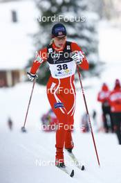 13.12.2008, Davos, Switzerland (SUI): Astrid Jacobsen (NOR), Fischer, Rottefella, Alpina, Swix - FIS world cup cross-country, 10km women, Davos (SUI). www.nordicfocus.com. © Manzoni/NordicFocus. Every downloaded picture is fee-liable.