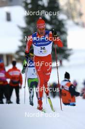 13.12.2008, Davos, Switzerland (SUI): Thomas Diezig (SUI), Fischer, Rottefella, Alpina, Swix, adidas - FIS world cup cross-country, 15km men, Davos (SUI). www.nordicfocus.com. © Manzoni/NordicFocus. Every downloaded picture is fee-liable.