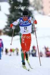 13.12.2008, Davos, Switzerland (SUI): Alexander Lasutkin (BLR), Fischer, Rottefella, Swix - FIS world cup cross-country, 15km men, Davos (SUI). www.nordicfocus.com. © Manzoni/NordicFocus. Every downloaded picture is fee-liable.