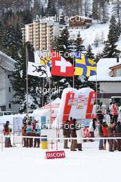 14.12.2008, Davos, Switzerland (SUI): Flags in the Wind- FIS world cup cross-country, individual sprint, Davos (SUI). www.nordicfocus.com. © Casanova/NordicFocus. Every downloaded picture is fee-liable.