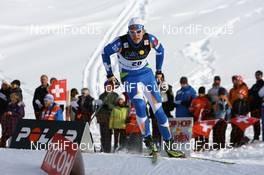 14.12.2008, Davos, Switzerland (SUI): Matias Strandvall (FIN), Fischer, Rottefella - FIS world cup cross-country, individual sprint, Davos (SUI). www.nordicfocus.com. © Manzoni/NordicFocus. Every downloaded picture is fee-liable.