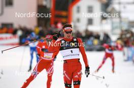 14.12.2008, Davos, Switzerland (SUI): Dario Cologna (SUI), Fischer, Rottefella, Alpina, Swix, adidas - FIS world cup cross-country, individual sprint, Davos (SUI). www.nordicfocus.com. © Manzoni/NordicFocus. Every downloaded picture is fee-liable.