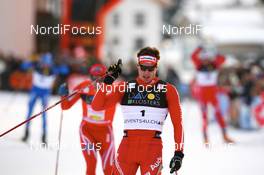 14.12.2008, Davos, Switzerland (SUI): Dario Cologna (SUI), Fischer, Rottefella, Alpina, Swix, adidas - FIS world cup cross-country, individual sprint, Davos (SUI). www.nordicfocus.com. © Manzoni/NordicFocus. Every downloaded picture is fee-liable.