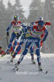 28.12.2008, Oberhof, Germany (GER): group, in front Virpi Kuitunen (FIN), Rossignol, Rottefella, One Way, behind Aino Kaisa Saarinen (FIN), Rossignol, Rottefella, One Way  - FIS world cup cross-country, tour de ski, 10km women handicap start, Oberhof (GER). www.nordicfocus.com. © Hemmersbach/NordicFocus. Every downloaded picture is fee-liable.