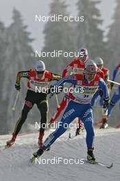 28.12.2008, Oberhof, Germany (GER): group, in front: Evgenia Medvedeva (RUS), Fischer, Rottefella, Swix, adidas, behind Stefanie Boehler (GER), Fischer, Rottefella, Alpina, One Way, adidas, topshot - FIS world cup cross-country, tour de ski, 10km women handicap start, Oberhof (GER). www.nordicfocus.com. © Hemmersbach/NordicFocus. Every downloaded picture is fee-liable.
