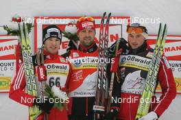 27.12.2008, Oberhof, Germany (GER): Dario Cologna (SUI), Fischer, Rottefella, Alpina, Swix, adidas, Axel Teichmann (GER), Madshus, Rottefella, Swix, adidas, Toko, Petter Northug (NOR), Fischer, Rottefella, Alpina, Ski Go, Swix   - FIS world cup cross-country, tour de ski, prologue men, Oberhof (GER). www.nordicfocus.com. © Hemmersbach/NordicFocus. Every downloaded picture is fee-liable.