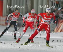 29.12.2008, Prag, Czech Republic (CZE): group, in front Marit Bjoergen (NOR), Fischer, Rottefella, Swix, behind Vesna Fabjan (SLO), Fischer, Rottefella, Alpina, Swix , topshot - FIS world cup cross-country, tour de ski, individual sprint, Prag (CZE). www.nordicfocus.com. © Hemmersbach/NordicFocus. Every downloaded picture is fee-liable.