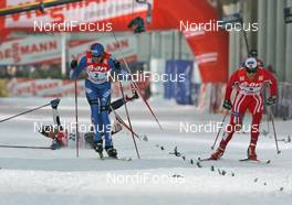 29.12.2008, Prag, Czech Republic (CZE): group, in front Vasili Rotchev (RUS), Fischer, Salomon, Swix, adidas and Jon Kristian Dahl (NOR), Madshus, Rottefella, Alpina, Swix, behind Girogio di Centa (ITA), Atomic, Swix, Rudy Project  - FIS world cup cross-country, tour de ski, individual sprint, Prag (CZE). www.nordicfocus.com. © Hemmersbach/NordicFocus. Every downloaded picture is fee-liable.