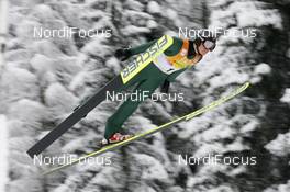 13.01.2008, Val di Fiemme, Italy (ITA): Lukas Runggaldier (ITA) - FIS world cup nordic combined, sprint, Val di Fiemme (ITA). www.nordicfocus.com. c Felgenhauer/NordicFocus. Every downloaded picture is fee-liable.