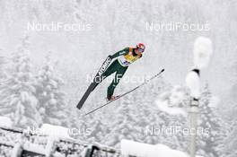 13.01.2008, Val di Fiemme, Italy (ITA): Georg Hettich (GER) over a snowy jumping hill - FIS world cup nordic combined, sprint, Val di Fiemme (ITA). www.nordicfocus.com. c Felgenhauer/NordicFocus. Every downloaded picture is fee-liable.