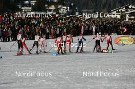 26.01.2008, Seefeld, Austria (AUT): pursuit group - FIS world cup nordic combined, sprint, Seefeld (AUT). www.nordicfocus.com. c Furtner/NordicFocus. Every downloaded picture is fee-liable.