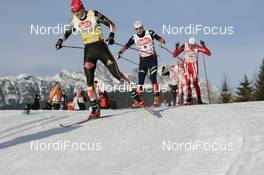 26.01.2008, Seefeld, Austria (AUT): l-r: Ronny Ackermann (GER), Jason Lamy-Chappuis (FRA) - FIS world cup nordic combined, sprint, Seefeld (AUT). www.nordicfocus.com. c Furtner/NordicFocus. Every downloaded picture is fee-liable.