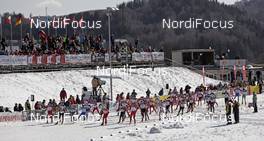 16.02.2008, Liberec, Czech Republic (CZE): mass start at vesec - FIS world cup nordic combined, mass start, Liberec (CZE). www.nordicfocus.com. c Felgenhauer/NordicFocus. Every downloaded picture is fee-liable.