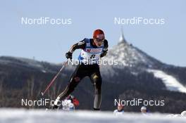 16.02.2008, Liberec, Czech Republic (CZE):  Eric Frenzel (GER)  - FIS world cup nordic combined, mass start, Liberec (CZE). www.nordicfocus.com. c Felgenhauer/NordicFocus. Every downloaded picture is fee-liable.