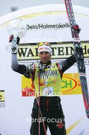 09.03.2008, Holmenkollen, Norway (NOR): winner world cup total - Ronny Ackermann (GER) - FIS world cup nordic combined, sprint, Holmenkollen (NOR). www.nordicfocus.com. c Manzoni/NordicFocus. Every downloaded picture is fee-liable.