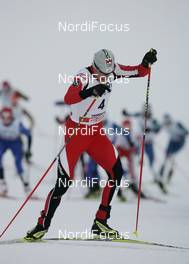 07.12.2008, Trondheim, Norway (NOR): Bernhard Gruber (AUT), Fischer, Rottefella - FIS world cup nordic combined, individual gundersen HS131/10km, Trondheim (NOR). www.nordicfocus.com. © Furtner/NordicFocus. Every downloaded picture is fee-liable.