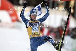 07.12.2008, Trondheim, Norway (NOR): winner Anssi Koivuranta (FIN), Fischer, Rottefella - FIS world cup nordic combined, individual gundersen HS131/10km, Trondheim (NOR). www.nordicfocus.com. © Furtner/NordicFocus. Every downloaded picture is fee-liable.