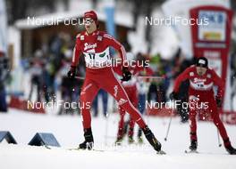 21.12.2008, Ramsau, Austria (AUT): Tim Hug (SUI), Fischer, Salomon, adidas  - FIS world cup nordic combined, individual gundersen HS98/10km, Ramsau (AUT). www.nordicfocus.com. © Furtner/NordicFocus. Every downloaded picture is fee-liable.