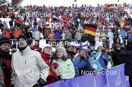 28.12.2008, Oberhof, Germany (GER): ski jumping fans in Oberhof - FIS world cup nordic combined, individual gundersen HS140/10km, Oberhof (GER). www.nordicfocus.com. © Felgenhauer/NordicFocus. Every downloaded picture is fee-liable.