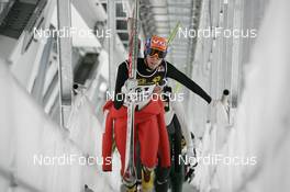 31.12.2007, Garmisch, Germany (GER): Matti Hautamaeki (FIN) - FIS world cup ski jumping, four hills tournament, training individual HS138, Garmisch (GER). www.nordicfocus.com. c Furtner/NordicFocus. Every downloaded picture is fee-liable.
