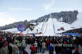 01.01.2008, Garmisch, Germany (GER): stadium of Garmisch - FIS world cup ski jumping, four hills tournament, individual HS138, Garmisch (GER). www.nordicfocus.com. c Furtner/NordicFocus. Every downloaded picture is fee-liable.