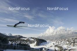01.01.2008, Garmisch, Germany (GER): Gregor Schlierenzauer (AUT) - FIS world cup ski jumping, four hills tournament, individual HS138, Garmisch (GER). www.nordicfocus.com. c Furtner/NordicFocus. Every downloaded picture is fee-liable.