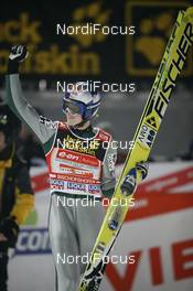 06.01.2008, Bischofshofen, Austria (AUT): Thomas Morgenstern (AUT) - FIS world cup ski jumping, four hills tournament, individual HS140, Bischofshofen (AUT). www.nordicfocus.com. c Furtner/NordicFocus. Every downloaded picture is fee-liable.