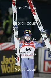 05.01.2008, Bischofshofen, Austria (AUT): winner Janne Ahonen (FIN) - FIS world cup ski jumping, four hills tournament, individual HS140, Bischofshofen (AUT) - replaced from Innsbruck. www.nordicfocus.com. c Furtner/NordicFocus. Every downloaded picture is fee-liable.