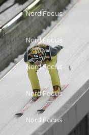 06.01.2008, Bischofshofen, Austria (AUT): Matti Hautamaeki (FIN) - FIS world cup ski jumping, four hills tournament, individual HS140, Bischofshofen (AUT). www.nordicfocus.com. c Furtner/NordicFocus. Every downloaded picture is fee-liable.