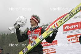 16.03.2008, Planica, Slovakia (SLO): Thomas Morgenstern (AUT) winning total world cup- FIS world ski jumping, individual HS215, Planica (SLO). www.nordicfocus.com. c Furtner/NordicFocus. Every downloaded picture is fee-liable.